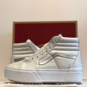 Vans Sk8-Hi Stacked (Pop) “True White/Metallic”